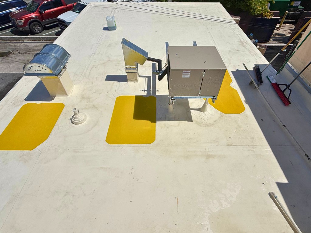 Fort Lauderdale TPO roof after cleaning